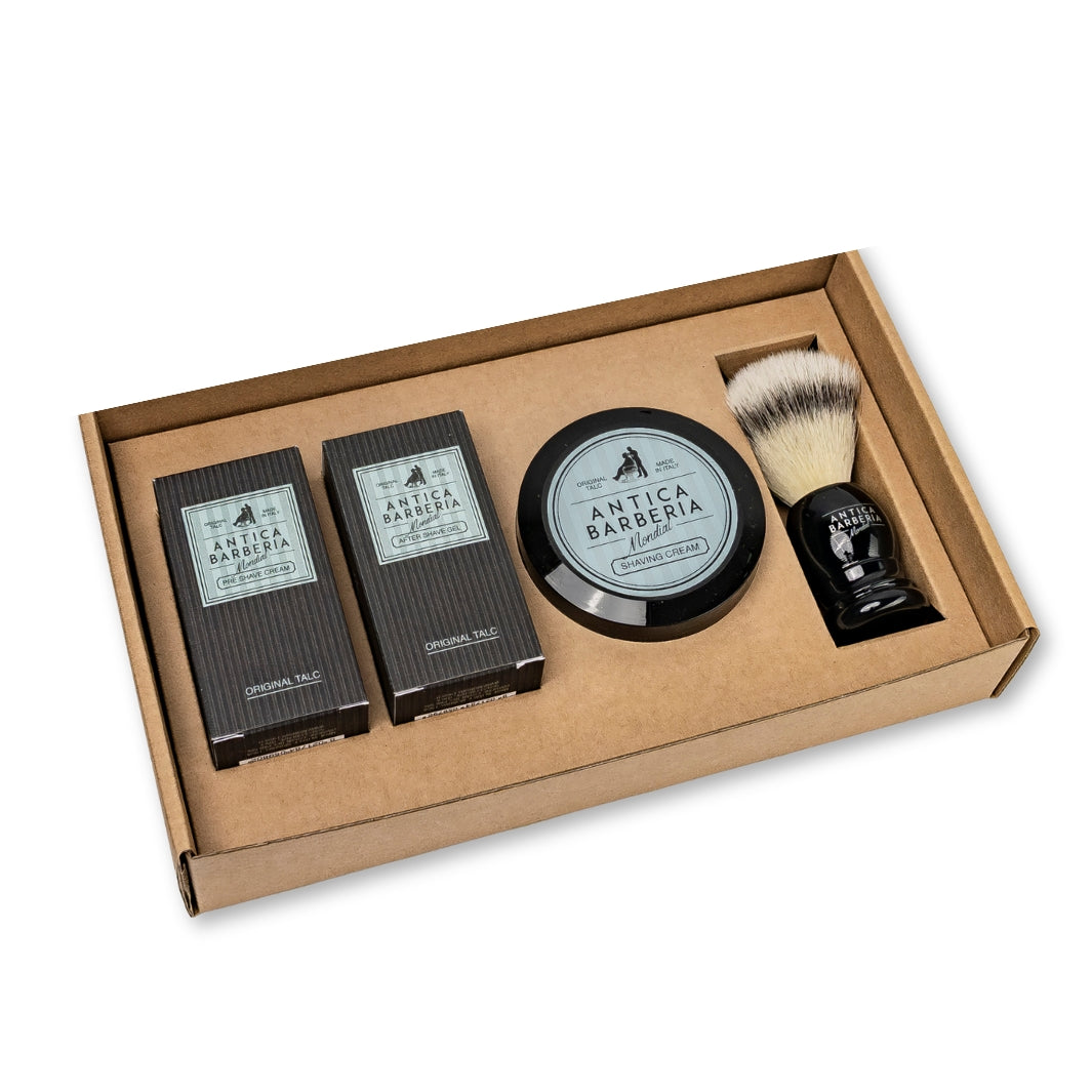 メイク道具・化粧小物 90s Italy Shaving set Original Talc Classic Shaving Ritual Gift Box – Antica Barberia