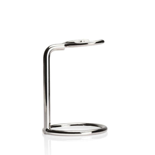 Moon Tall Vertical Shaving Brush Stand in Chrome