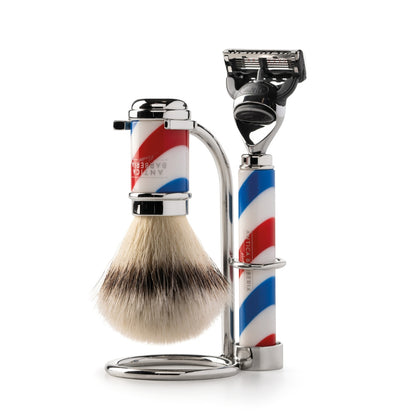 'Barbiere' Collection Razor + Shaving Brush Vertical Stand