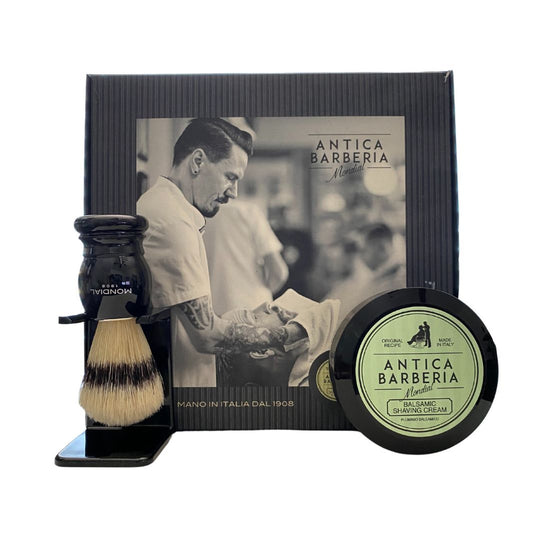 Wet Shaving Gift Set: Brush + Stand + Balsamic Shaving Cream 125ml